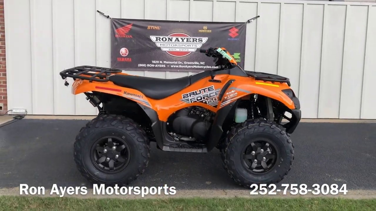 2020 Kawasaki Brute Force 750 - Orange - YouTube