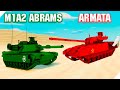 КТО ПОБЕДИТ? ТАНК ARMATA против M1A2 ABRAMS. БИТВА ТАНКОВ мир танков