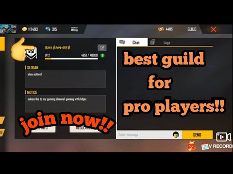 How to join the best guild  in free  fire  Best guild  in 