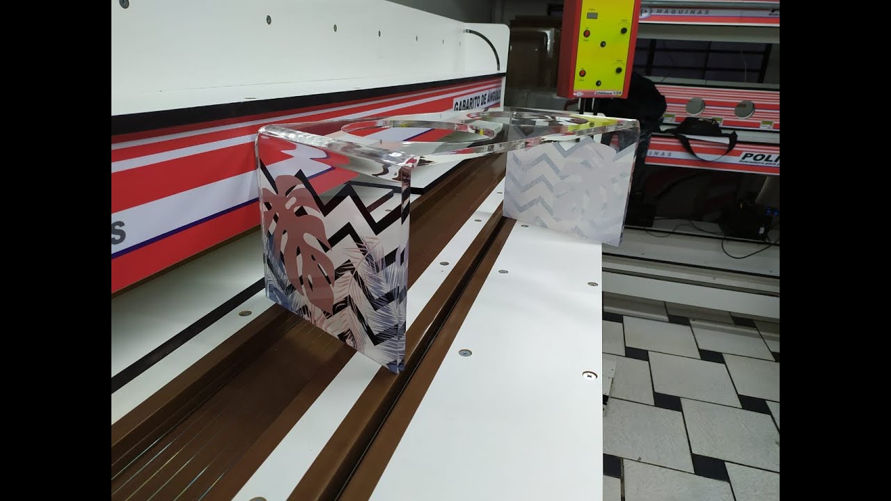 Dobrar acrílico de 10mm com Dobradeira de 1 fio com acelerador de dobras.