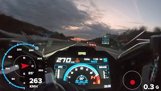 BMW M1000RR GPS Beschleunigung 0-Topspeed