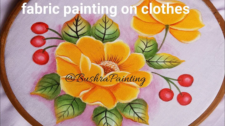 pillow cover painting design. cushion cover painting tutorial for beginners