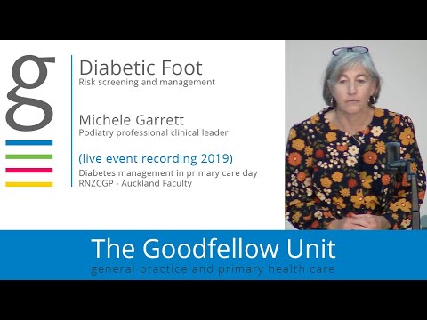 Diabetic Foot - Michele Garrett - RNZCGP Diabetes day 2019