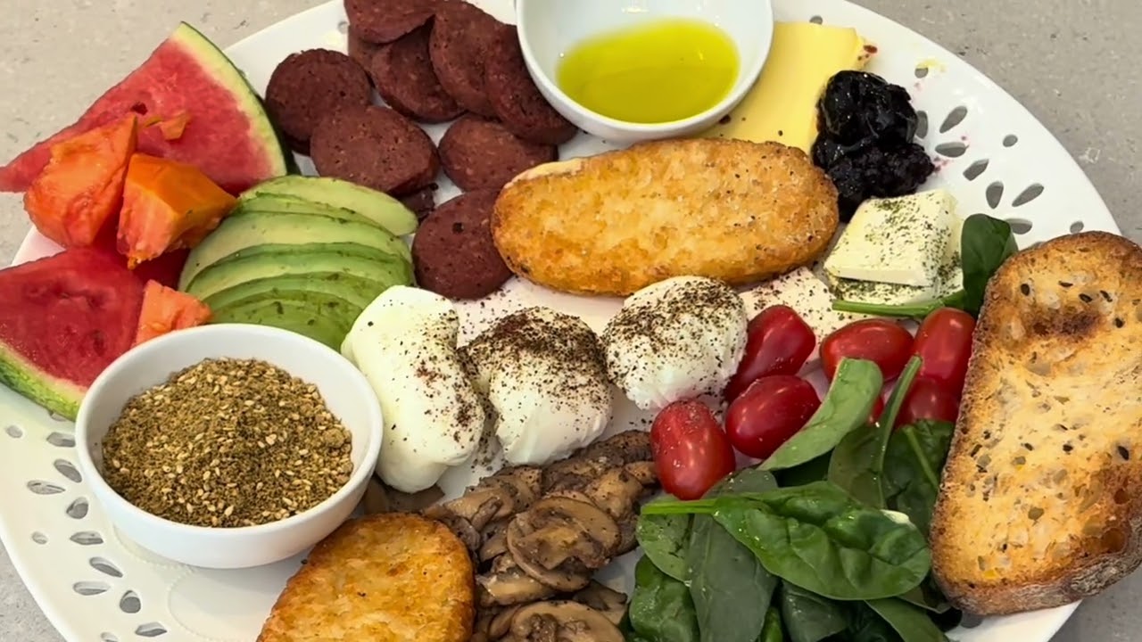 Как приготовить большой завтрак в стиле кафе на выходные | Здоровый и экономичный завтрак