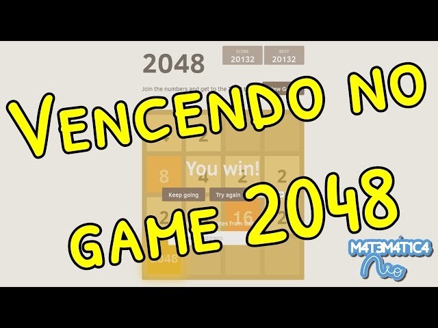 Vencendo no Game 2048  Matemática Rio 