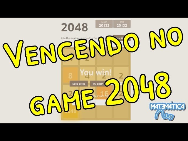 Fazendo 4096 no Game 2048  Matemática Rio 