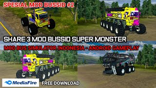 Share 3 mod bussid super monster free download - mod bus simulator indonesia android gameplay #2 screenshot 3