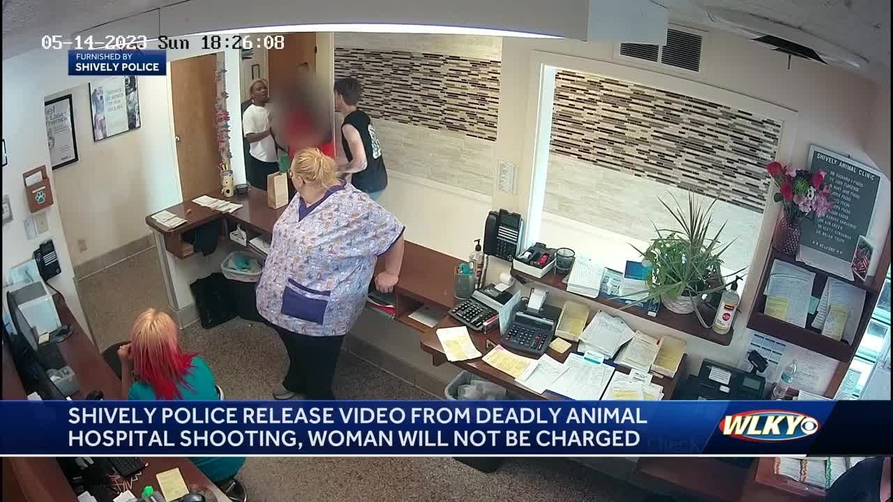 Surveillance video shows moments leading up to Shively Animal Clinic shooting