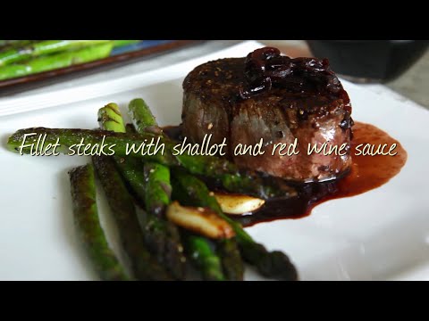 fillet-steaks-with-shallot-and-red-wine-sauce-|-video-recipe