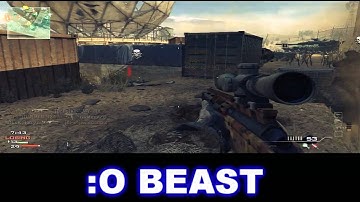 Beast MW3 cross map 360 no scope !!!