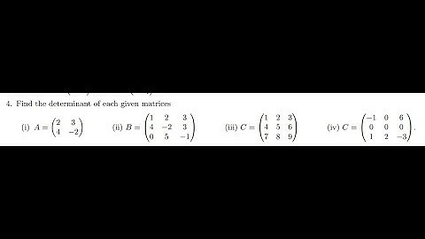 FINDING THE DETERMINANT OF A 2x2 and 3x3 MATRICES