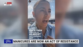 'Nothing says fighter like a manicure': AOC mocked over 'personal act of reclamation'