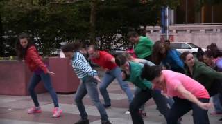 Surprise Engagement Flash Mob in LOVE Park, Philadelphia, PA
