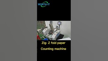 Zig Z fold paper counting machine