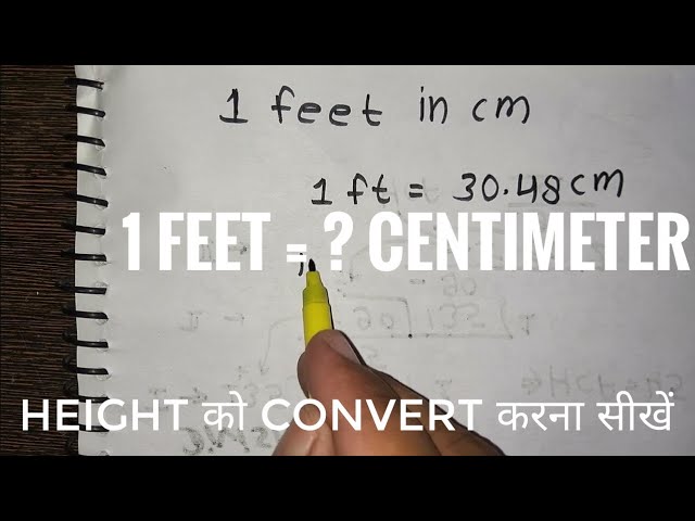 Convert Ft Centimeters Feet To Cm Conversion, Formula, Height Chart, Examples