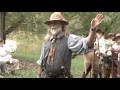 Overmountain Men Reenactors Cross the Catawba River in Morganton