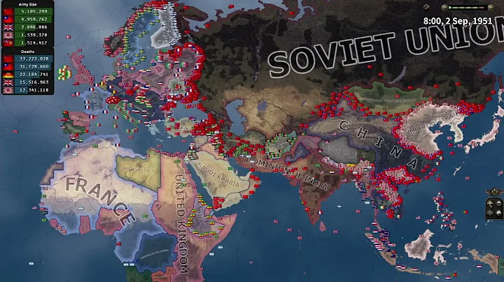 HOI4 AI-Only Ahistorical Timelapse | NCNS – United China Triggers 125M+ Casualties 💀