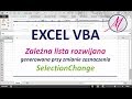 Excel: Zależna lista rozwijana z nieposortowanych danych (zdarzenie VBA)