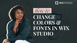 How to Change Colors &amp; Fonts in Wix Studio Templates | Brand Customization Tutorial