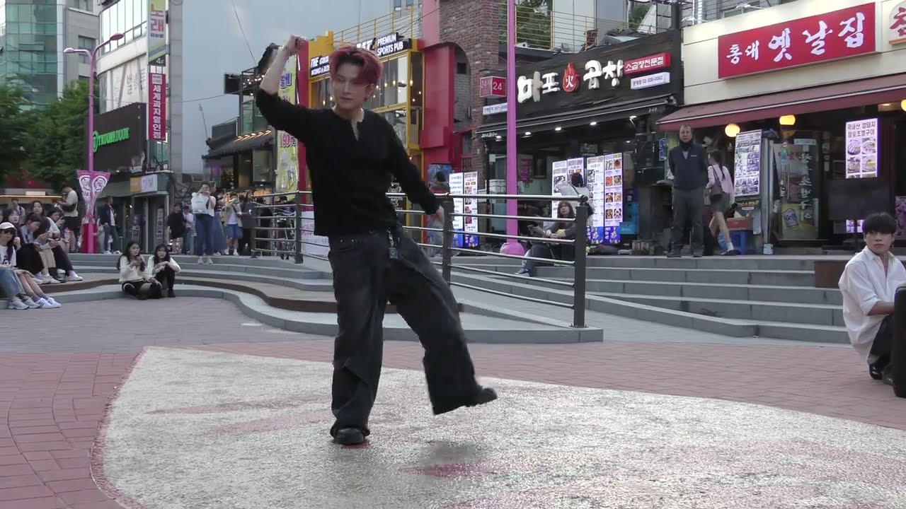 250606 kpop cover dance team ONE OF - Nectar (WayV) Hongdae busking