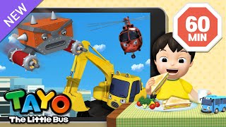 Dinner Time with Heavy Vehicles | Vehicles Cartoon | Tayo English Episodes | Tayo the Little Bus