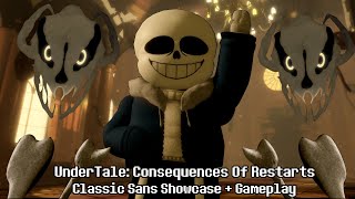 THIS SvC GAME HAS HUGE POTENTIAL! Undertale Consequences Of Restart Classic Sans Showcase   Gameplay