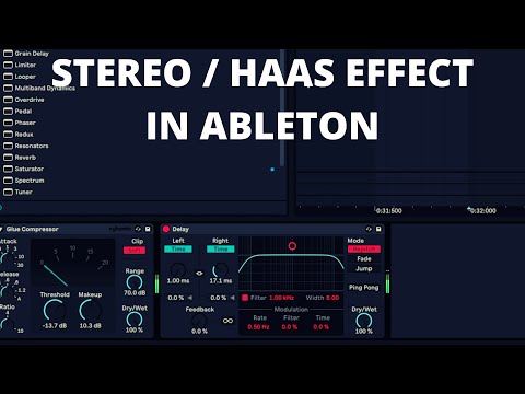 Stereo Effect in Ableton Live (Haas Effect)