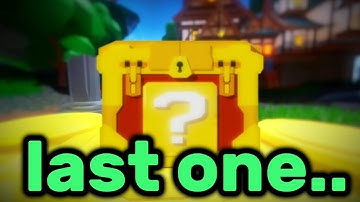 my LAST lucky crate.. i got.. 🍀⚡️ | roblox bedwars