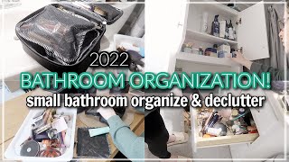 SMALL BATHROOM EXTREME DECLUTTER & ORGANIZE WITH ME 2021 /  KONMARI CLEAN DECLUTTERING & ORGANIZING