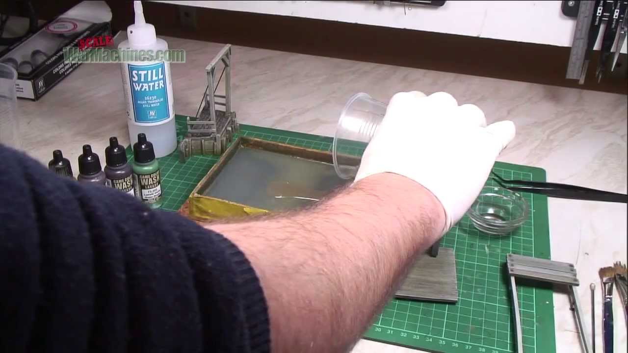How to use Still Water with vallejo colors YouTube
