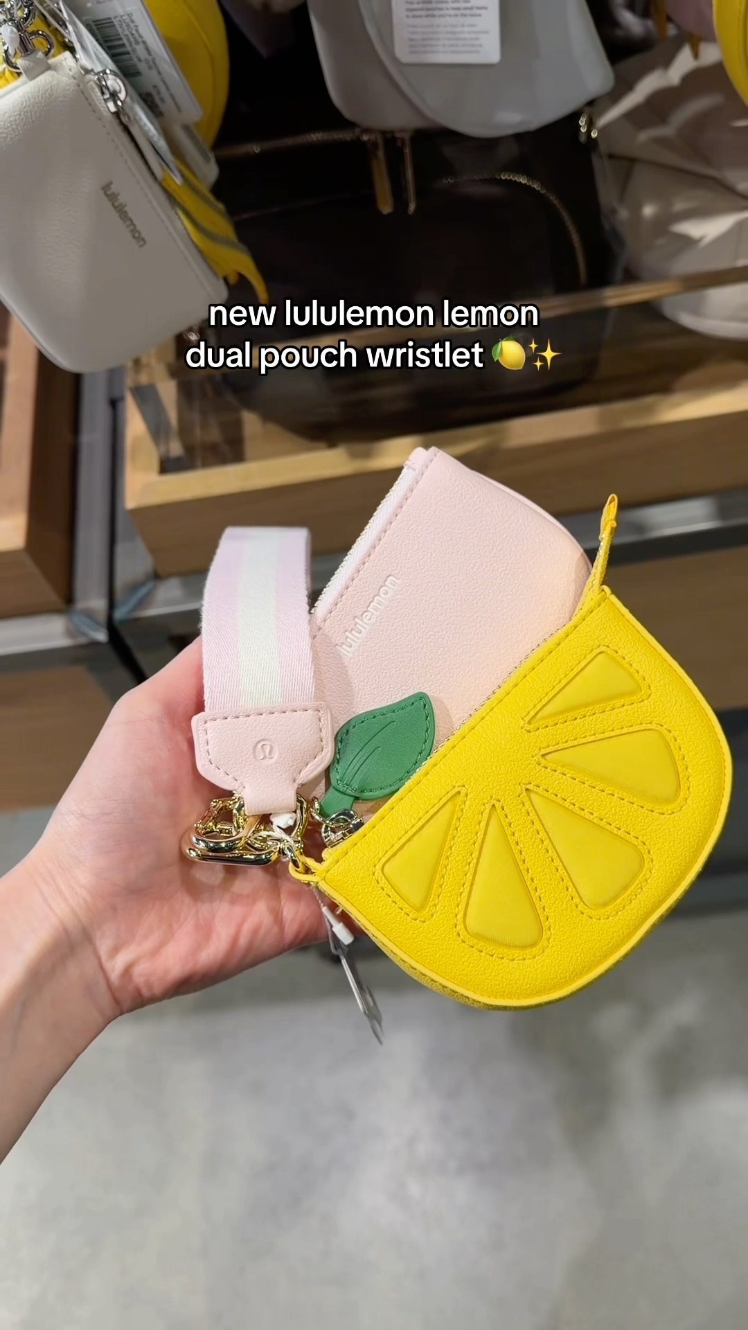 Lululemon's lemon dual pouch wristlet! 😍🍋 - YouTube