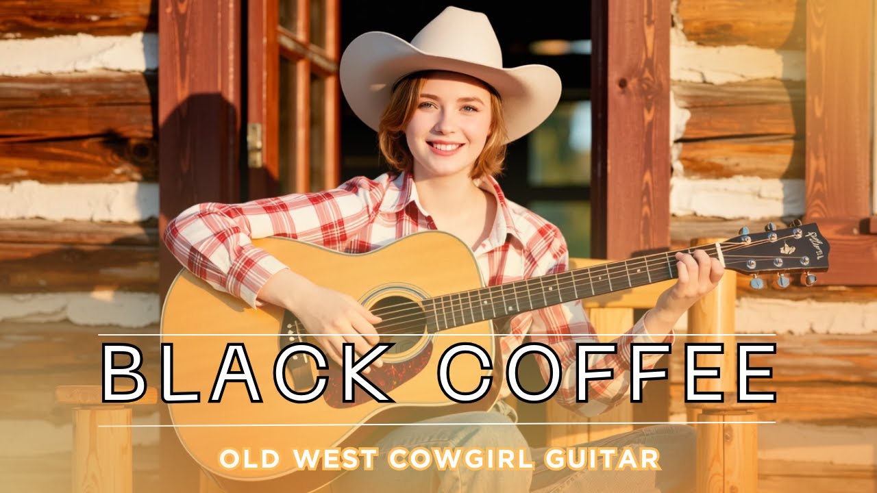 Black Coffee ☕ 1950s Cowgirl Guitar | Vintage Country Love 🎸 