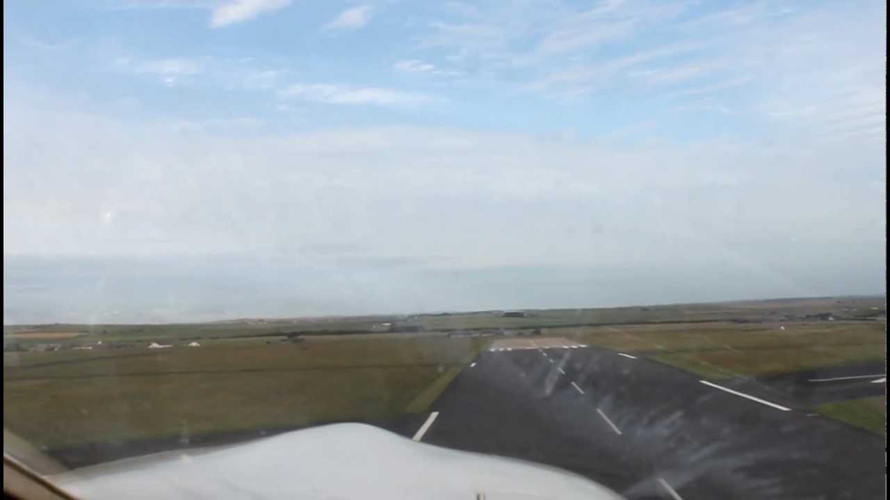 Take off from Wick Airport, Scotland...Robin Aiglon 180 hp