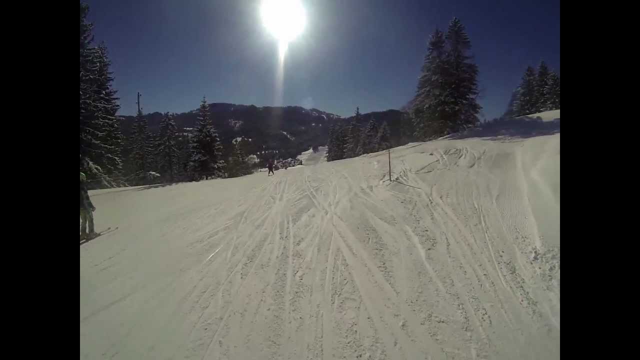 Brunni-Haggenegg (Brunni Alpthal) Top bis Skihaus Malosa in 2min 40sec. mit Helmkamera