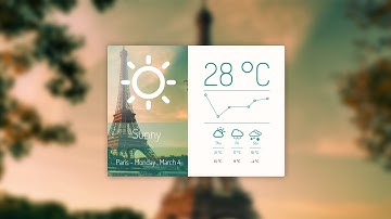 #How to create weather dashboard using Photoshop