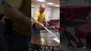 How to clean a table fast #shorts