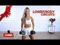 20 Minute Dumbbell Lower Body Circuits Workout Caroline Girvan