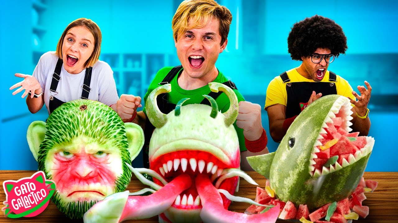 VENCE QUEM FIZER A MELHOR ARTE NA MELANCIA !!! | Desafio Gato Galactico