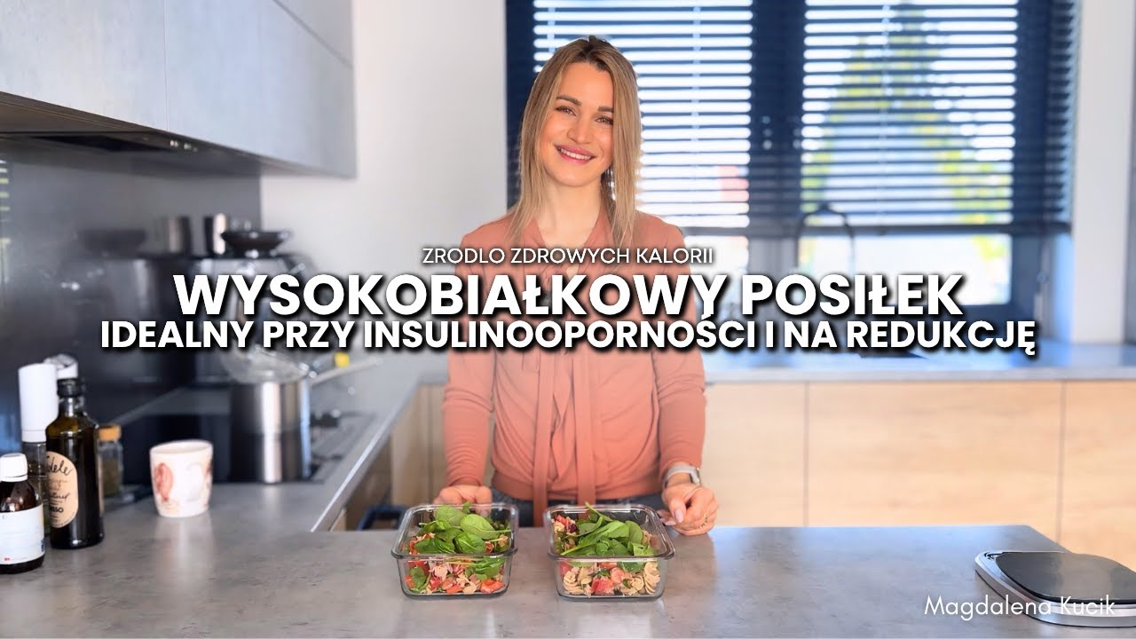 Wysokobiałkowa sałatka, która reguluje apetyt i cukier 🔥 Niski IG, insulinooporność, menopauza