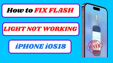 How to Fix Flashlight Not Working on iPhone iOS 18 (Quick & Easy Solutions!)