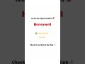 HoneyWell Off Campus #honeywell #btech #hiring #freshersjobs #job #softwarejobs #itec #offcampus