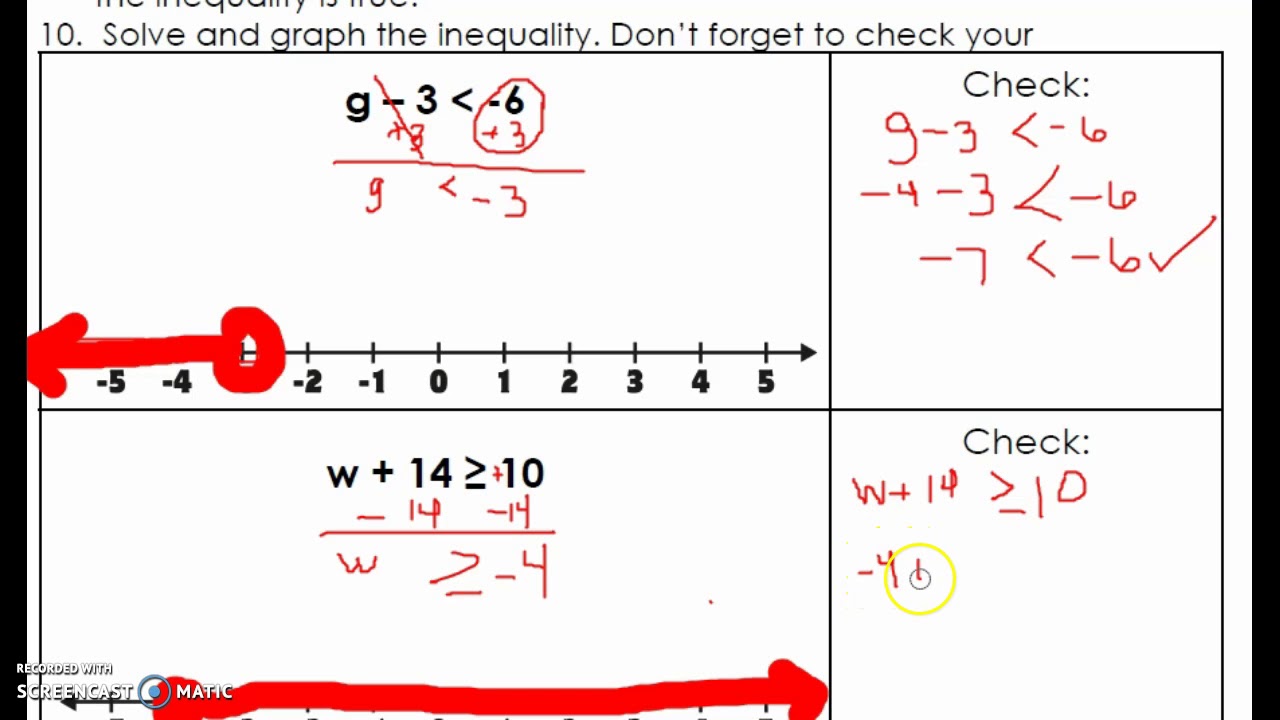 lesson 6 homework practice solve inequalities by addition or subtraction