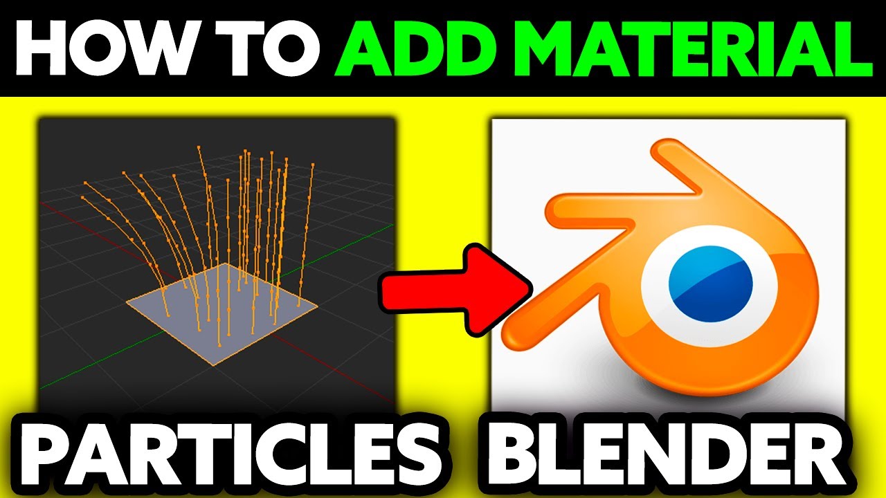 How To Add Material to Particles in Blender (2025) - Step by Step - YouTube