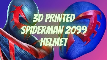 3D printed Spiderman 2099 helmet | Printed on Ender 3 Pro