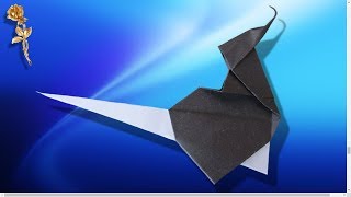 Origami : Sorcière sur le balai