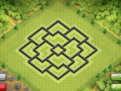 Clash of Clans | BEST Townhall 8 Farming Base | Circle of Death ...
