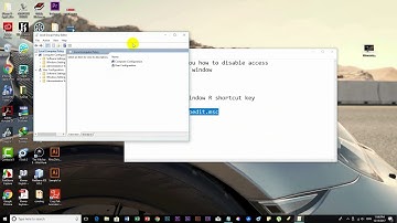 how to disable to access to Control Panel on window 10