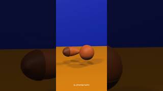 BALL TAIL BLENDER 3D #shorts