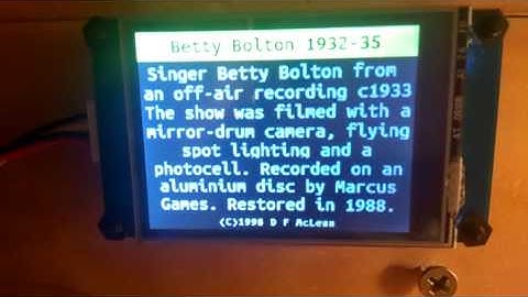 Arduino Mechanical TV #39 - per-video info & Copyright screens