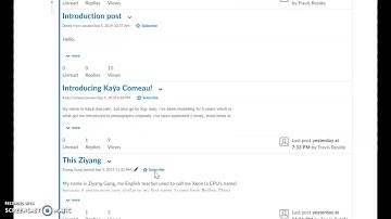 Posting in a Discussion Forum in Brightspace